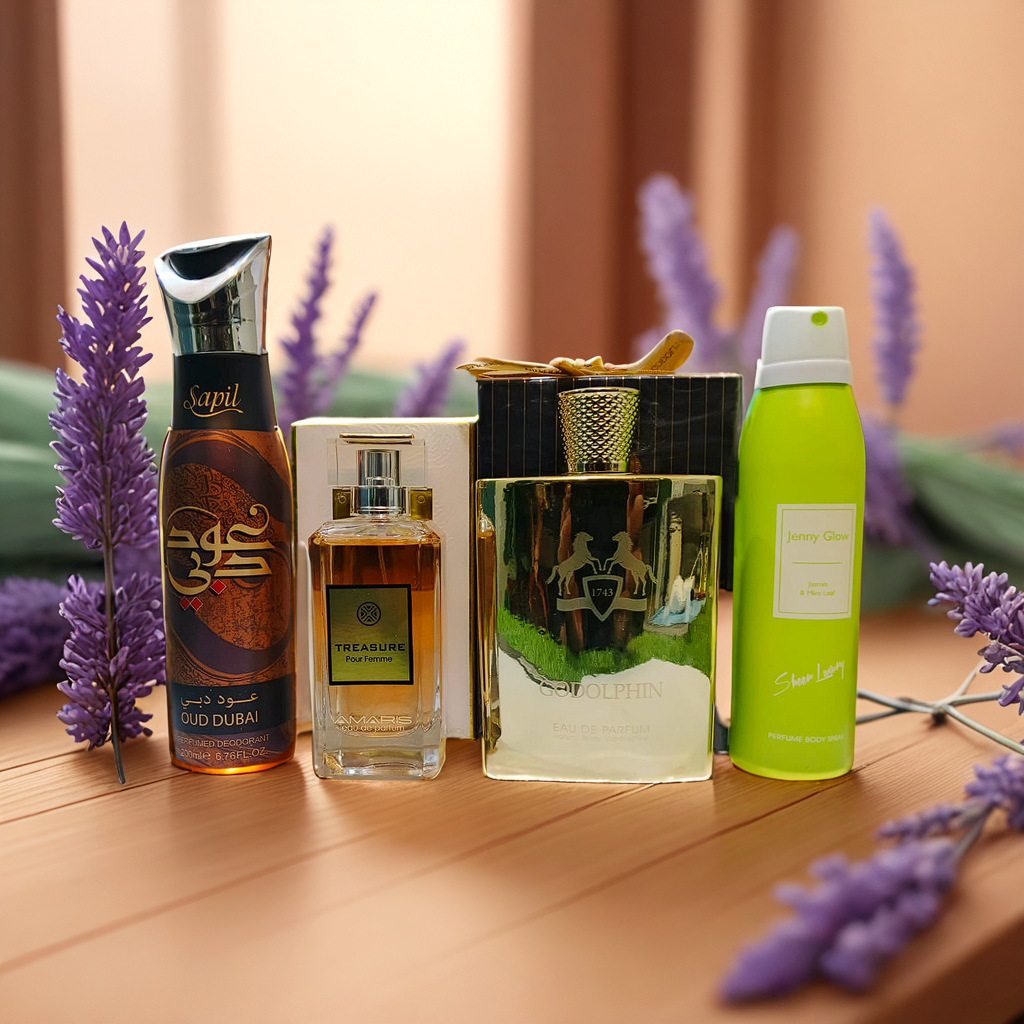 BRANDED Perfumes HOOT Deals Godolphin 100ml Treasure 100ml And Sapil body spray +jenny Glow body spary